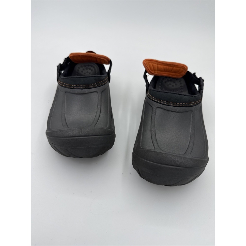 Crocs Crostrail Clogs Graphite & Orange Men's 4 Women's 6